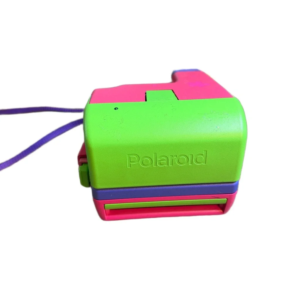 Polaroid Barbie 600 Instant Film Camera Pink Green Vtg 1999 Retro UNTESTED AS IS